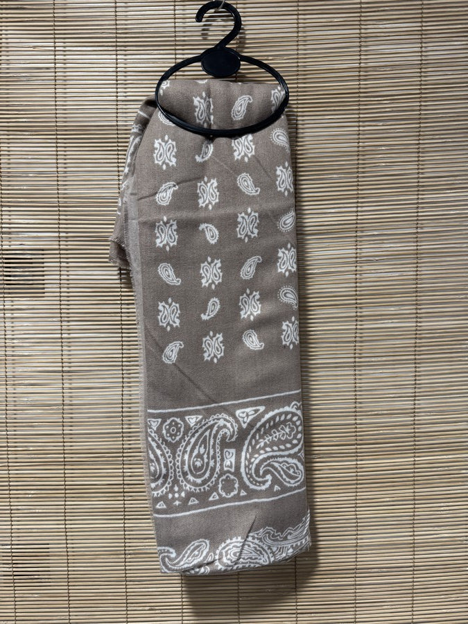 Foulard bandana beige