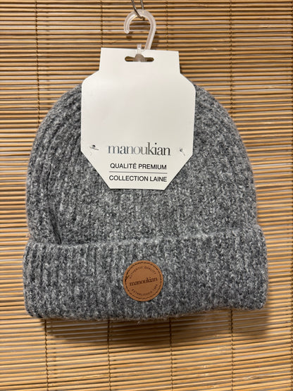 Bonnet femme MANOUKIAN gris