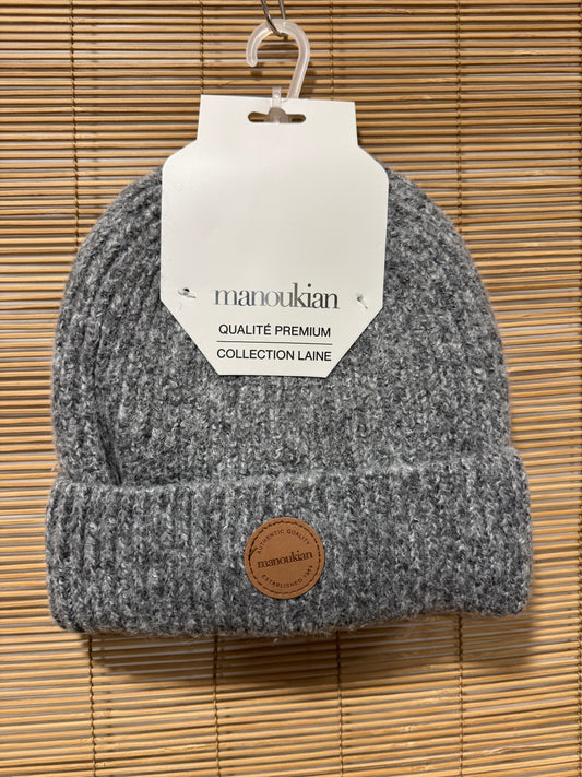 Bonnet femme MANOUKIAN gris