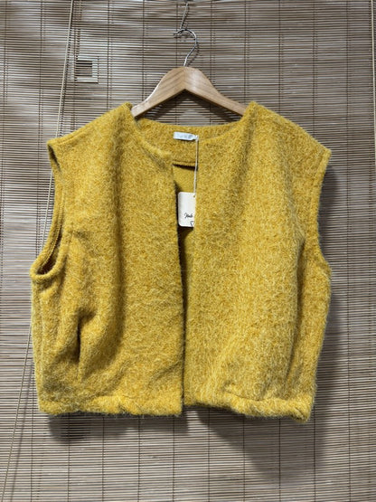 Gilet sans manches moutarde