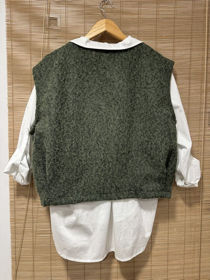 Gilet sans manches kaki