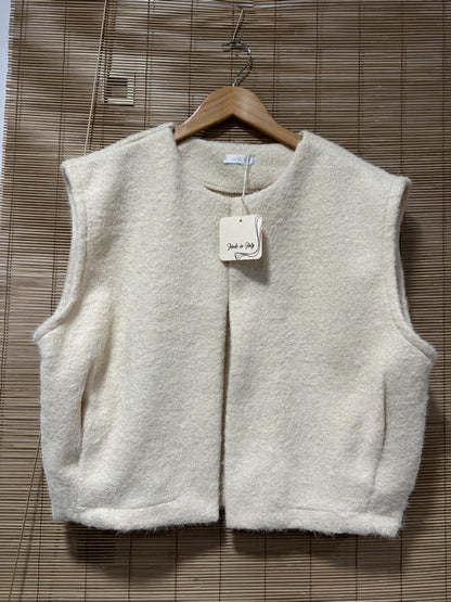 Gilet sans manches sable