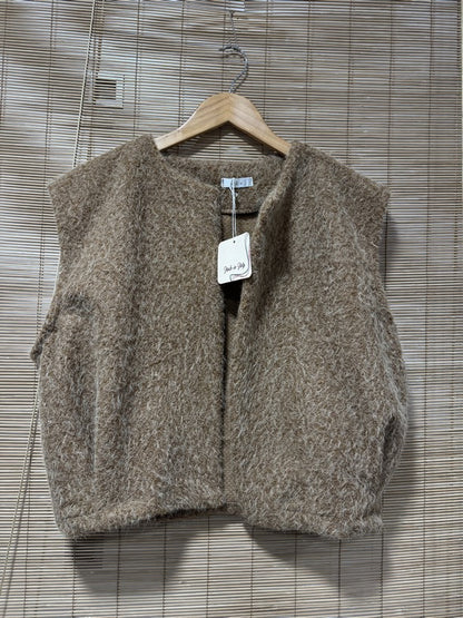 Gilet sans manches camel