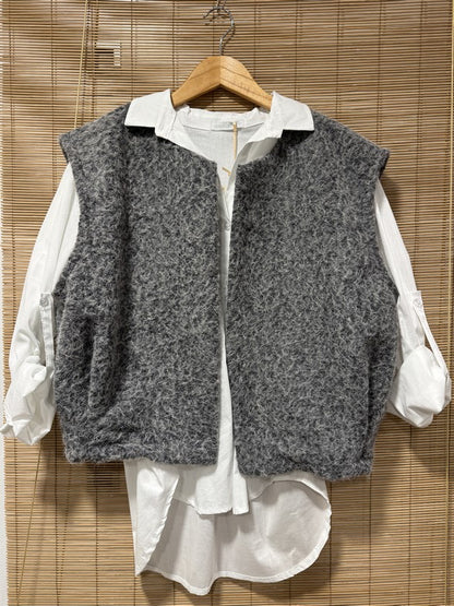 Gilet sans manches gris