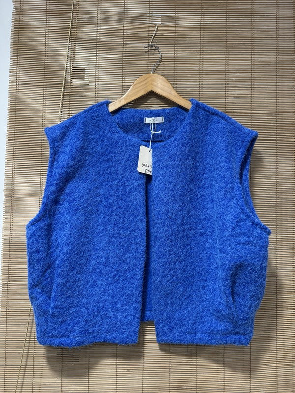 Gilet sans manches bleu