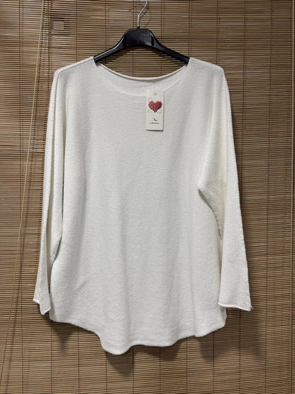 Pull col rond ELLEN blanc