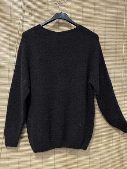 Pull CAMILLE col V marron
