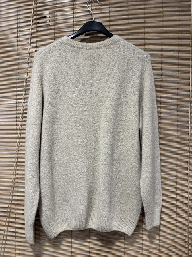 Pull CAMILLE col rond sable