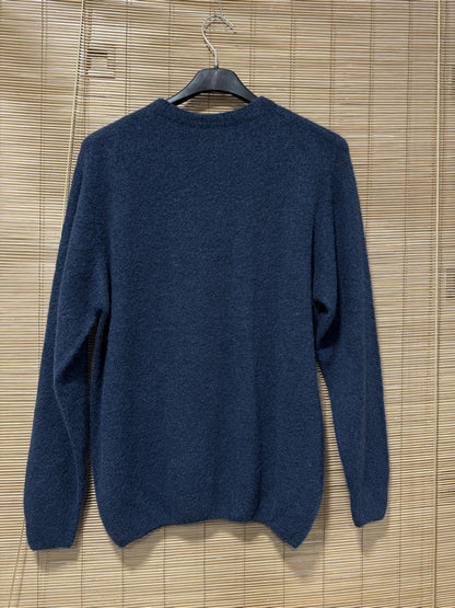 Pull CAMILLE col rond bleu marine