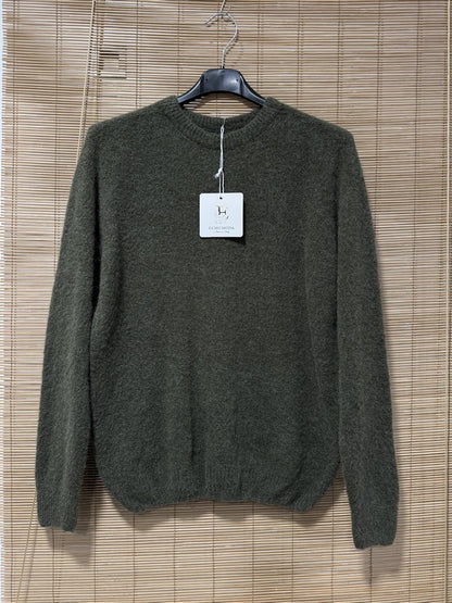 Pull CAMILLE col rond kaki