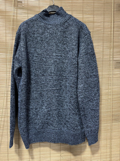 Gilet zippé KELIO bleu chiné