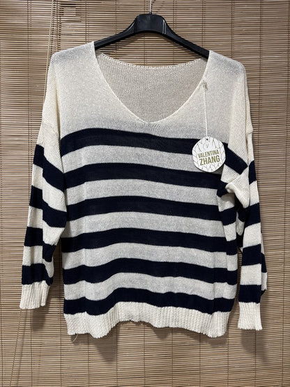 TU - Marinière Cléopâtre bleu marine