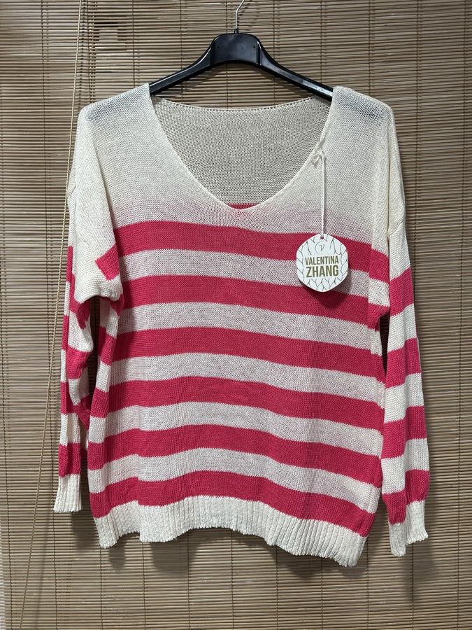 TU - Marinière Cléopâtre Fuchsia