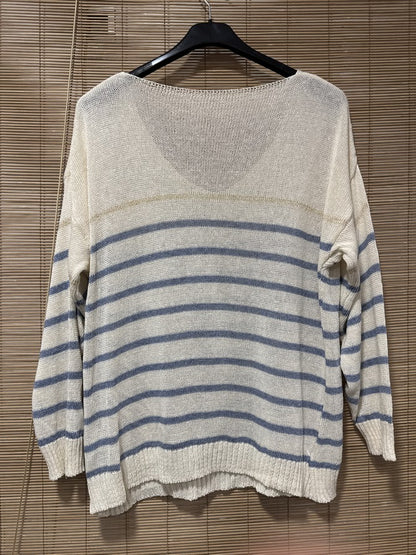 TU - Marinière Jenna bleu jean