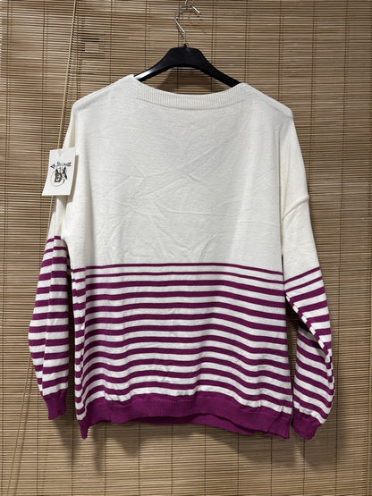 TU - Marinière J'adore prune