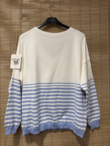 TU - Marinière J'adore bleue