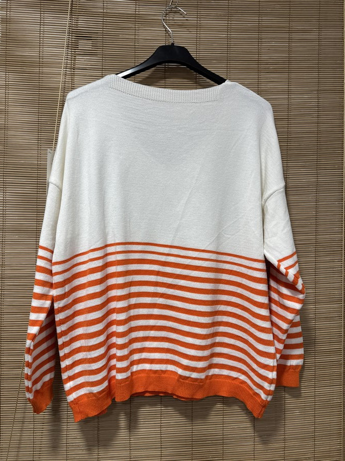 TU - Marinière J'adore orange