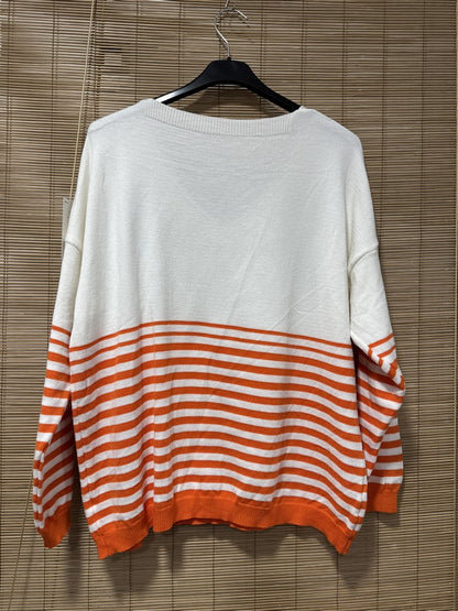 TU - Marinière J'adore orange