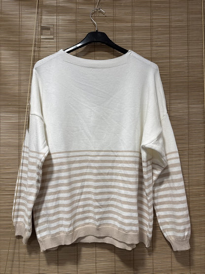 TU - Marinière J'adore beige