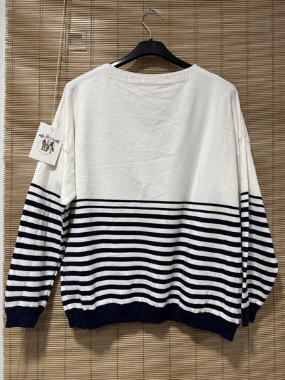 TU - Marinière J'adore bleu marine