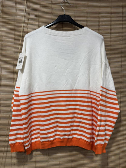 TU - Marinière Bisou orange