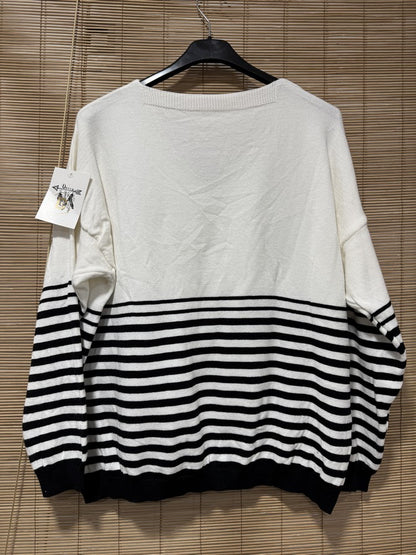 TU - Marinière Bisou bleu marine