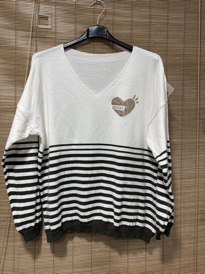 TU - Marinière Bisou kaki