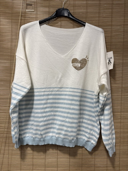 TU - Marinière Bisou bleu