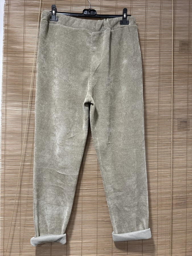 Jogging velours sable