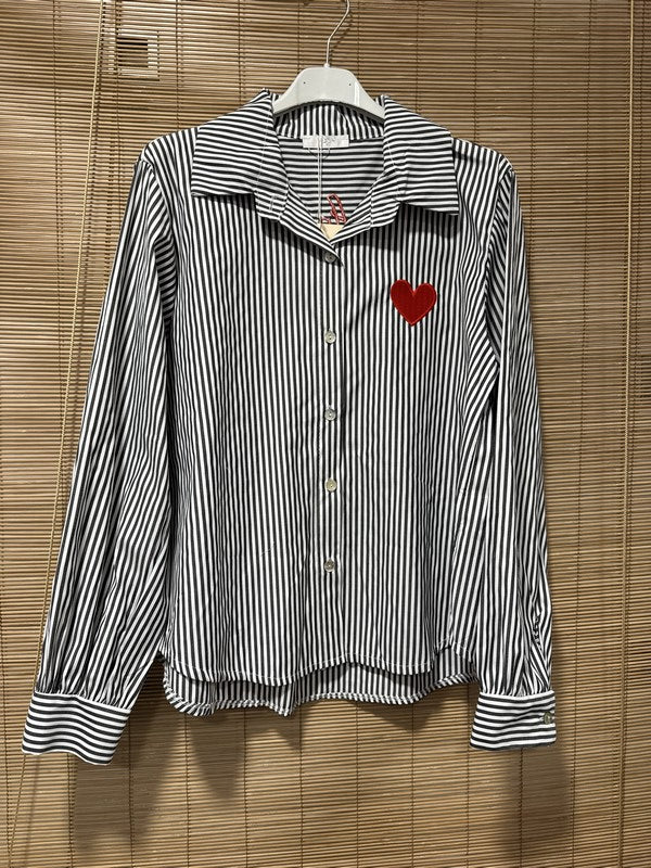 Chemise rayée Peace & Love anthracite