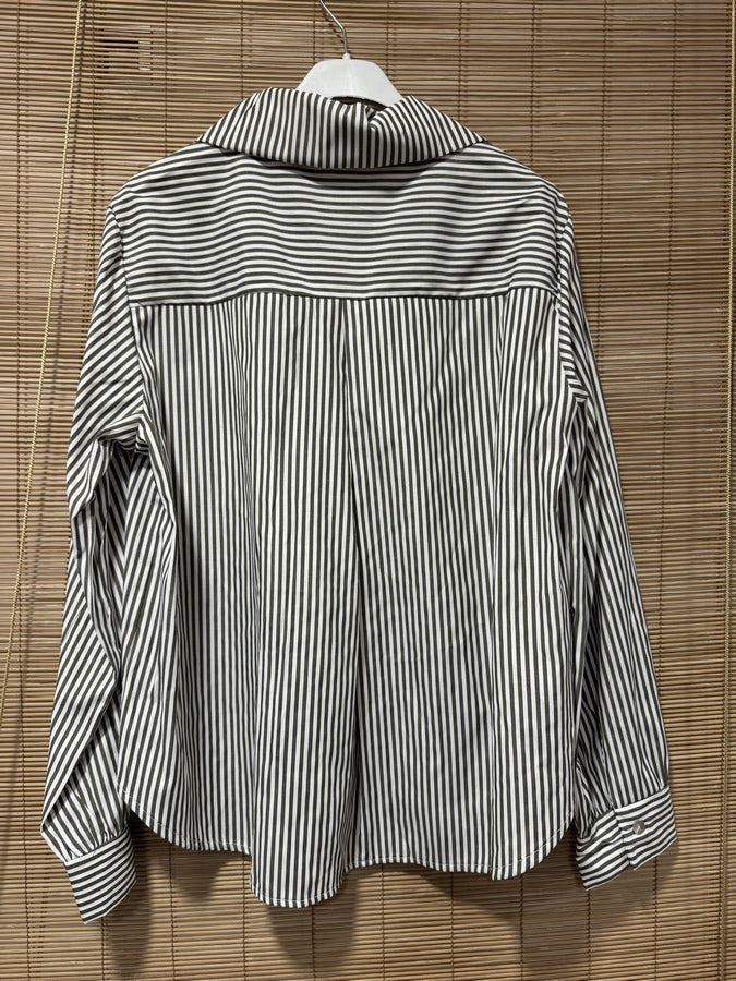 Chemise rayée Love Club kaki