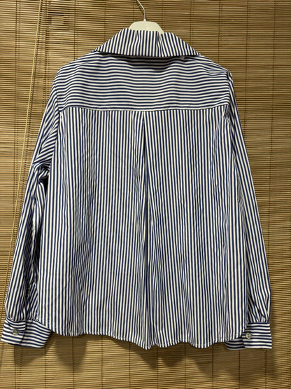 Chemise rayée Love Club bleu roi