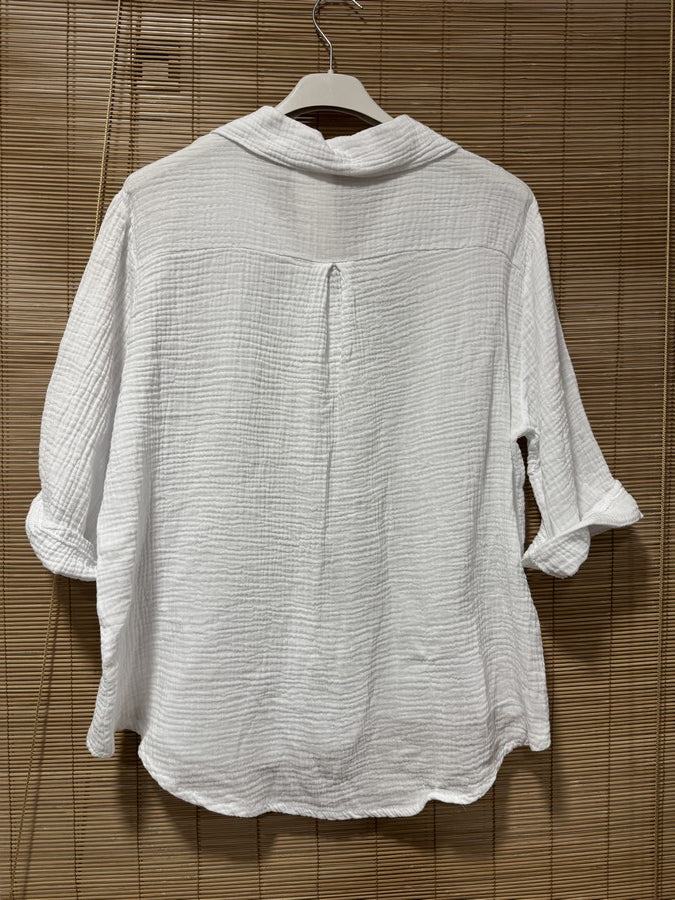 Chemise gaze de coton blanche