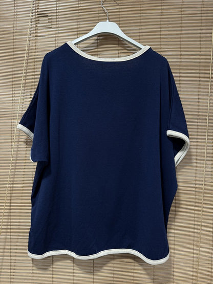 T-shirt étoile bleu marine