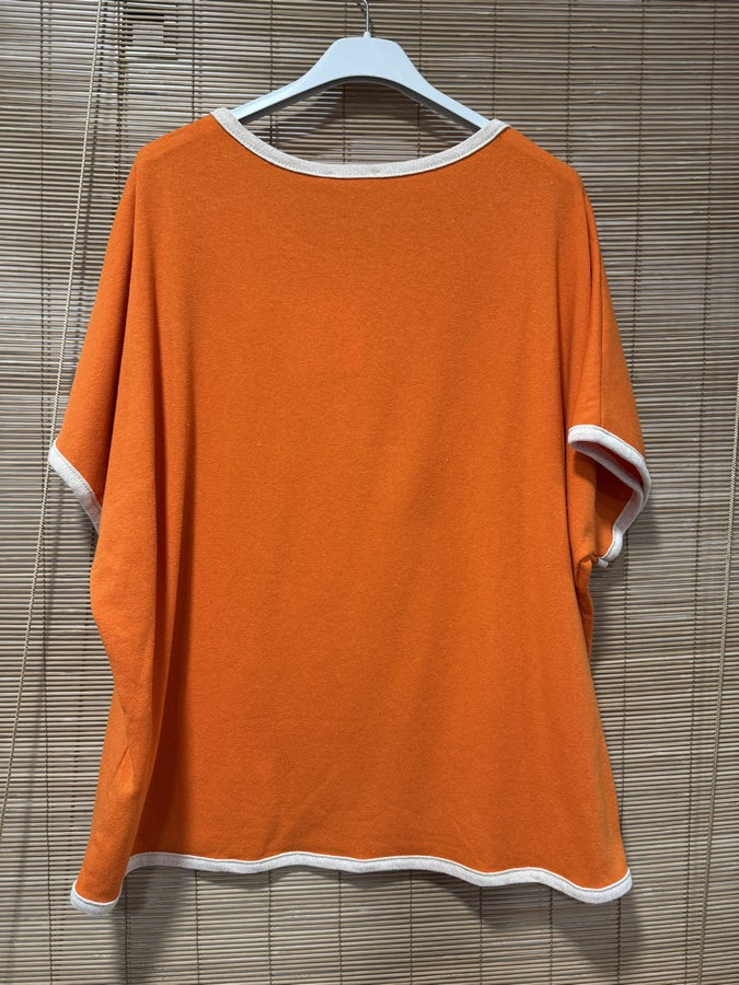 T-shirt étoile orange