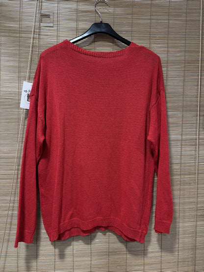 Pull fin Arbre de Vie rouge