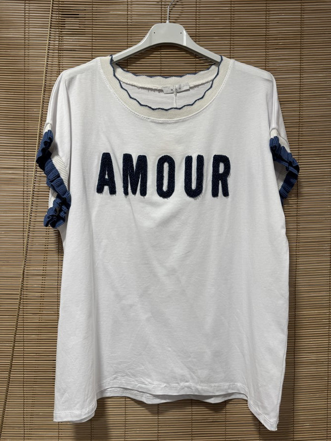 T-shirt AMOUR bleu jean