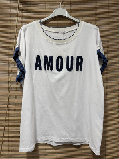 T-shirt AMOUR bleu jean