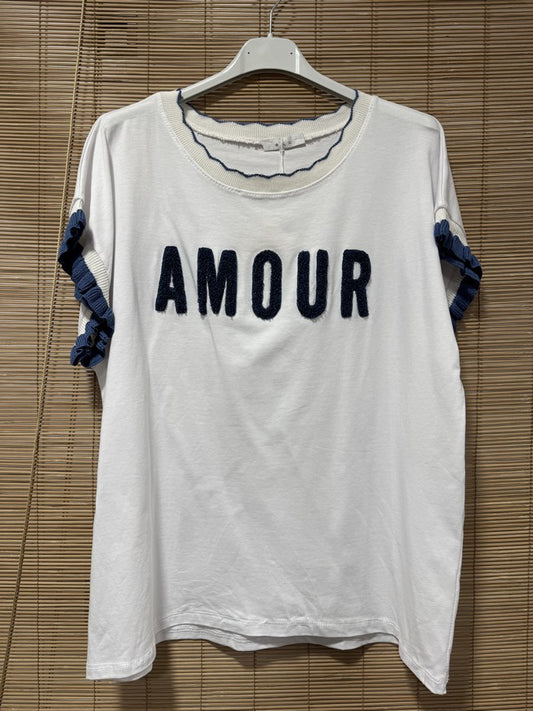 T-shirt AMOUR bleu jean