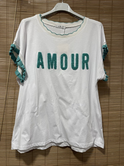 T-shirt AMOUR menthe