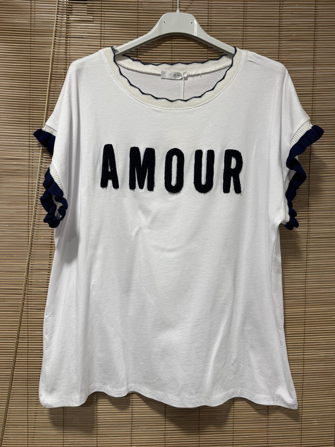 T-shirt AMOUR bleu marine
