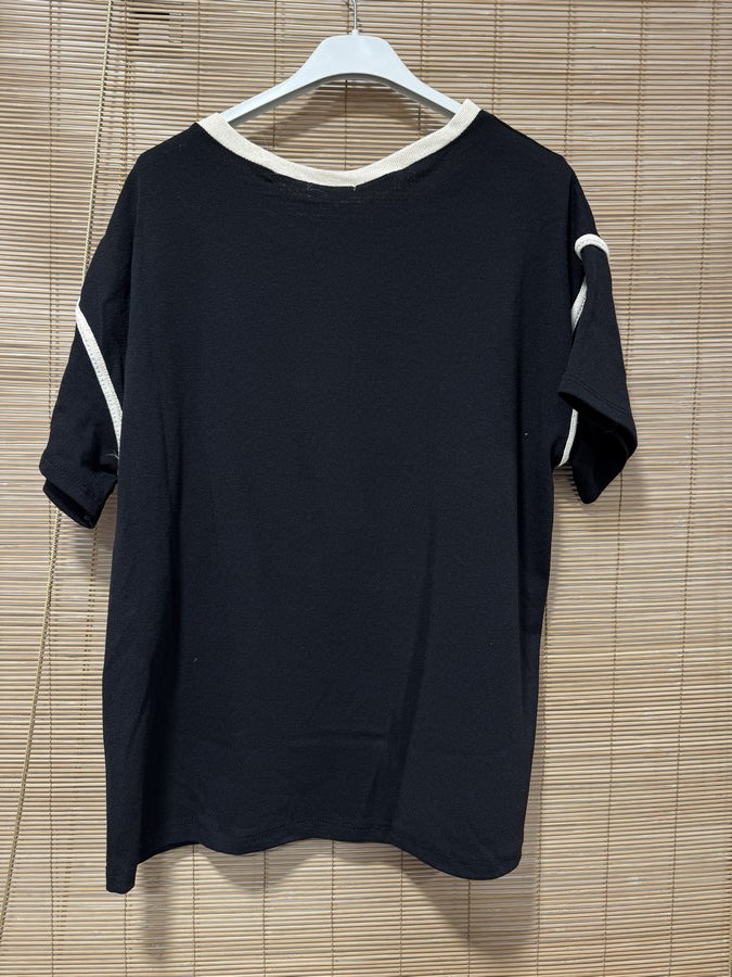 T-shirt l'Amor é Bello noir