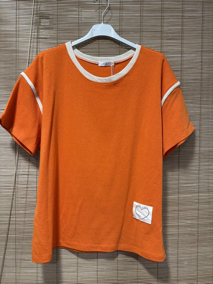 T-shirt l'Amor é Bello orange