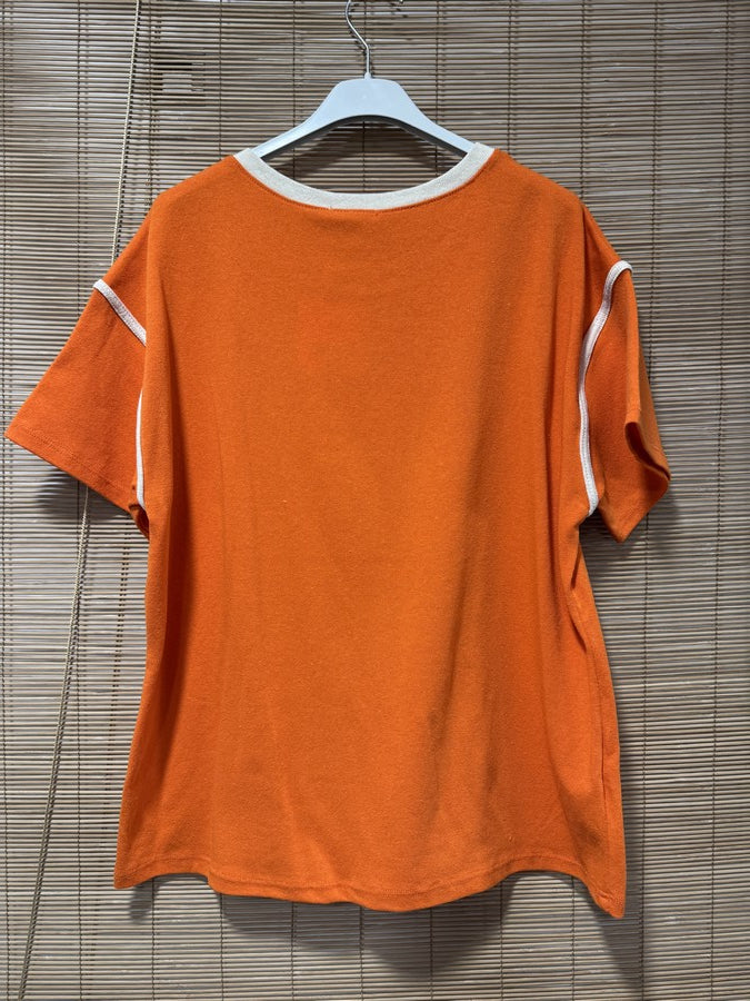T-shirt l'Amor é Bello orange