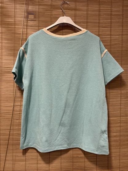 T-shirt l'Amor é Bello turquoise