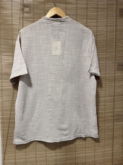 T-shirt CLAUDIO boutons sable