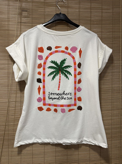 T-shirt blanc COQUILLAGE