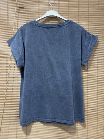 T-shirt anthracite SARDINES orange