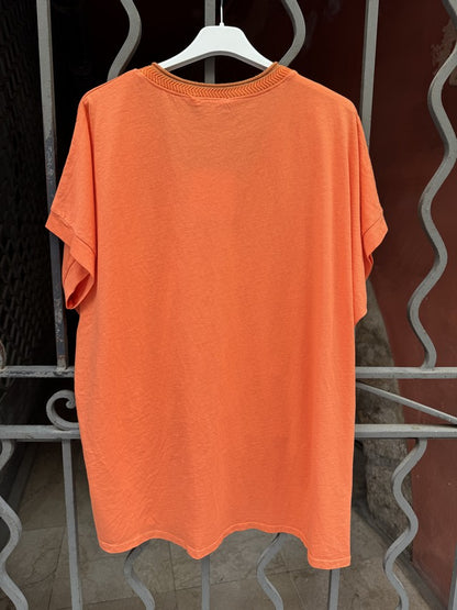 T-shirt BISOUS orange