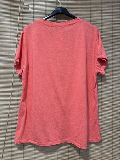 T-shirt La Vita é Bella corail